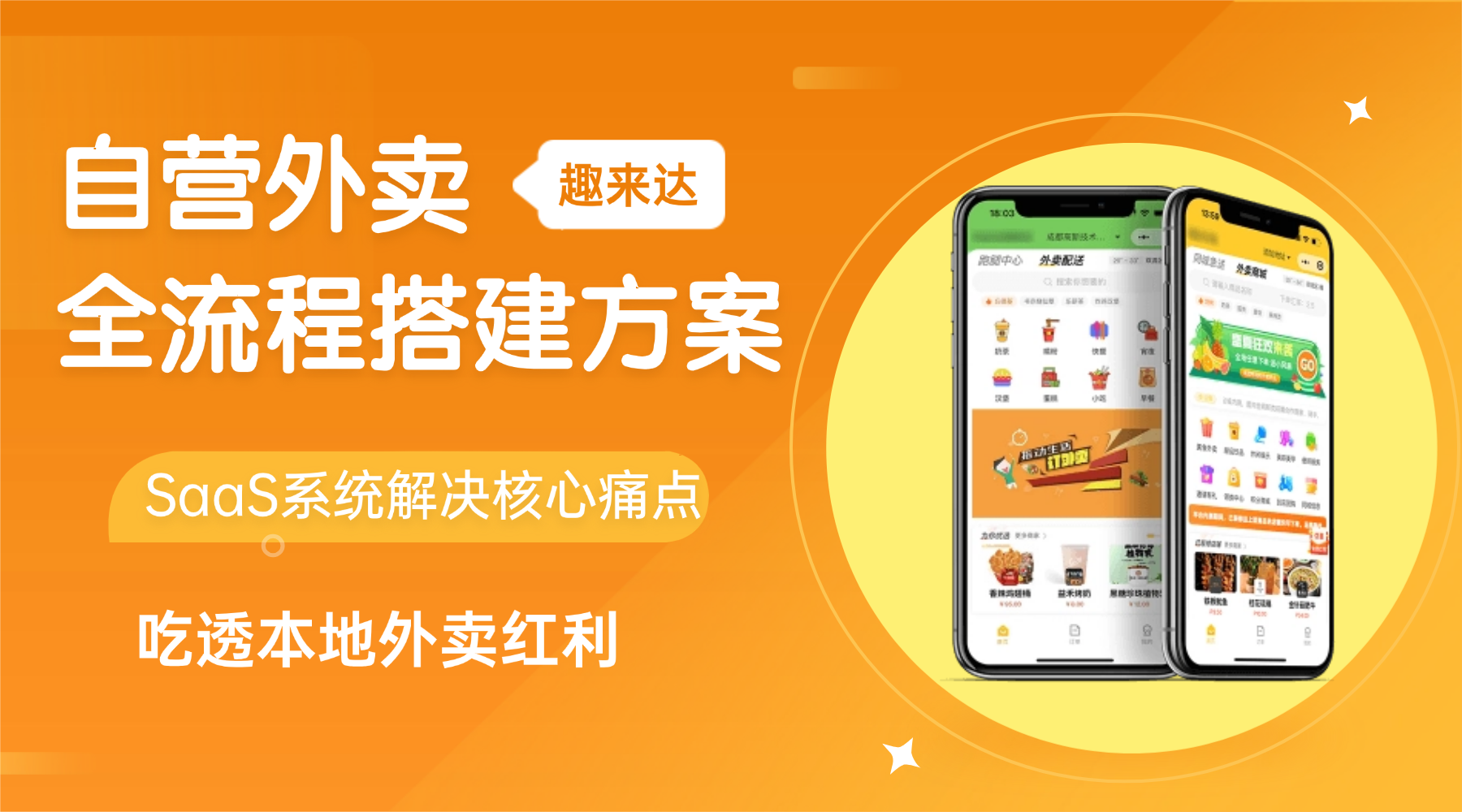 全国性的趣来达校园外卖平台软件
