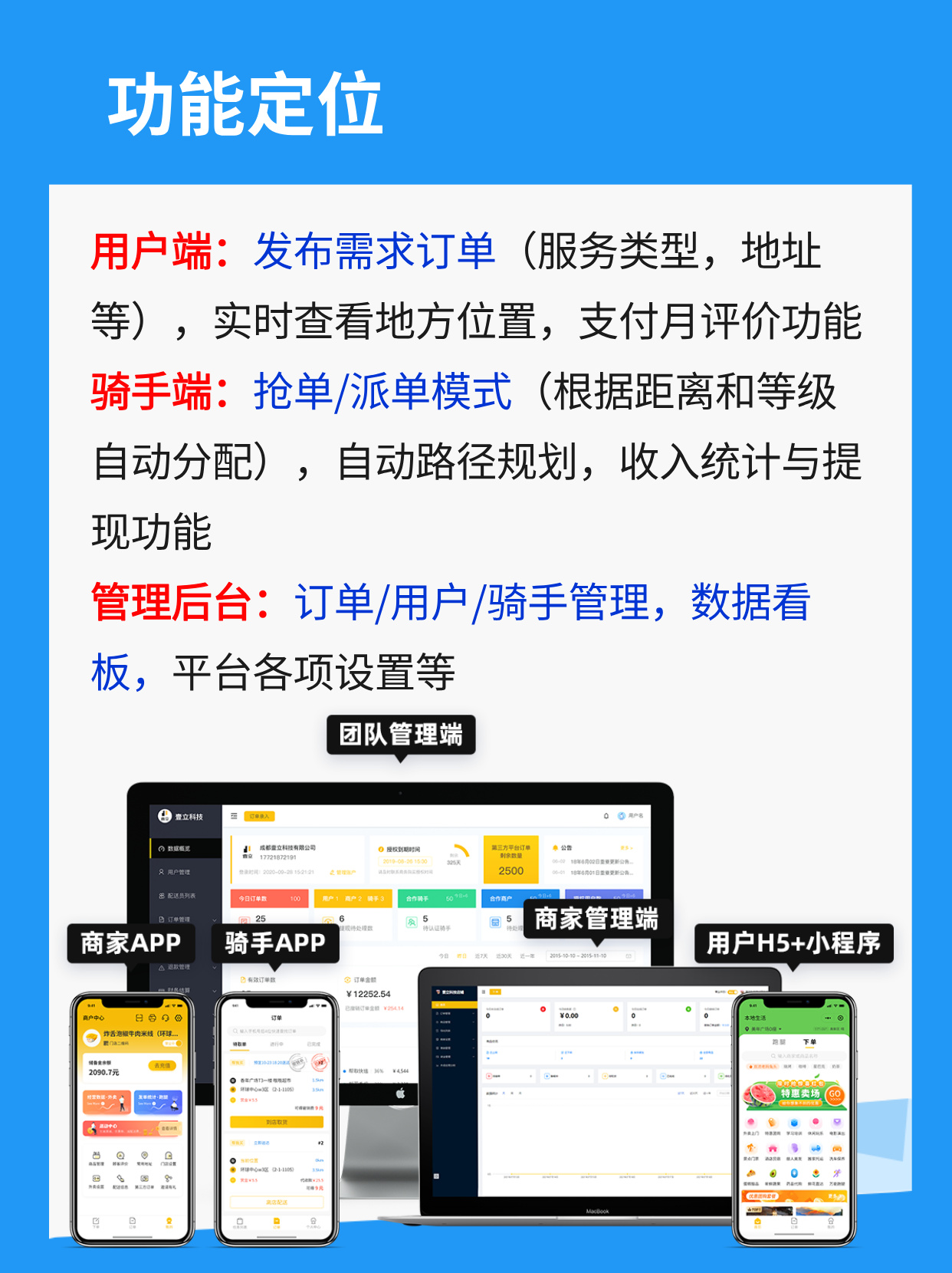 有信息发布的校园外卖系统小程序